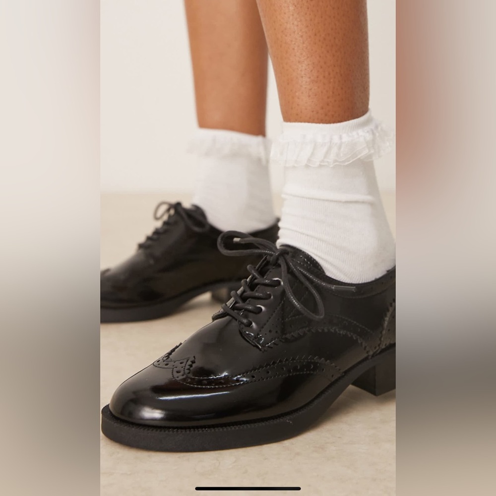 ASOS Black Patent Leather Oxfords